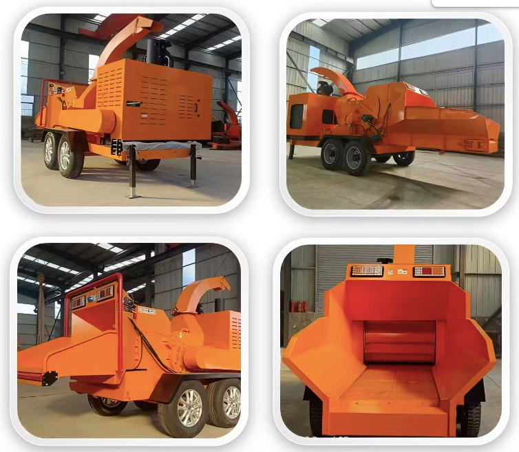 New 420cc Diesel Wood Chipper Machine 5ton Branch Shredder for Forestry Home Farm Diesel Log Splitter Engine Motor Included