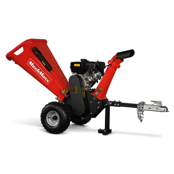 MechMaxx GS650 4-Inch Gas Wood Chipper – DUCAR 212cc 7HP Engine with Towbar