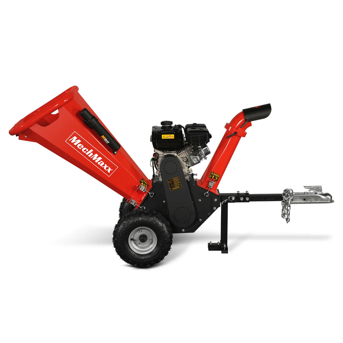 MechMaxx GS650 4-Inch Gas Wood Chipper – DUCAR 212cc 7HP Engine with Towbar