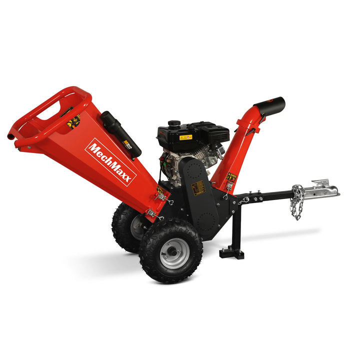 MechMaxx GS650 4-Inch Gas Wood Chipper – DUCAR 212cc 7HP Engine with Towbar