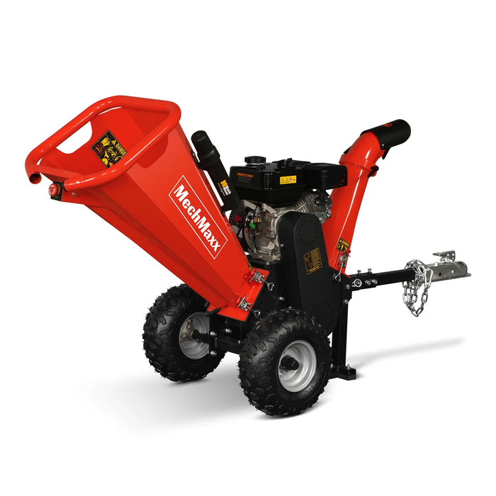 MechMaxx GS650 4-Inch Gas Wood Chipper – DUCAR 212cc 7HP Engine with Towbar
