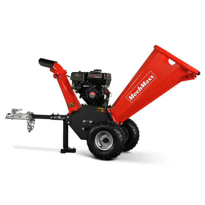 MechMaxx GS650 4-Inch Gas Wood Chipper – DUCAR 212cc 7HP Engine with Towbar