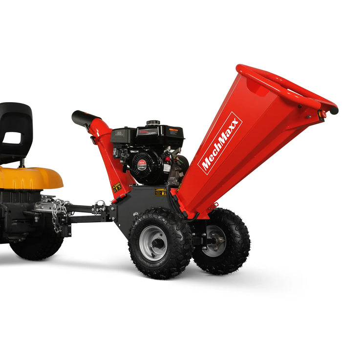 MechMaxx GS650 4-Inch Gas Wood Chipper – DUCAR 212cc 7HP Engine with Towbar