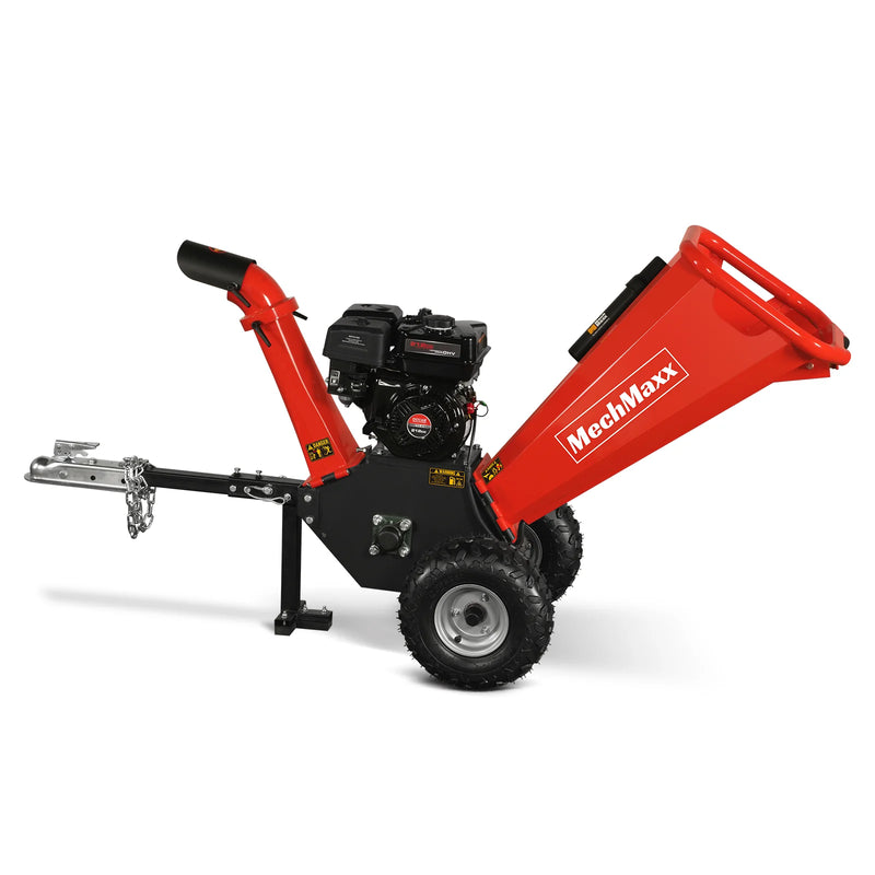 4 Inch Chipper MechMaxx GS650 4-Inch Drum Wood Chipper – DUCAR 212cc 7HP Gas Engine w ...