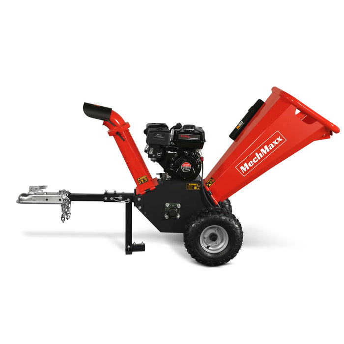 MechMaxx GS650 4-Inch Gas Wood Chipper – DUCAR 212cc 7HP Engine with Towbar