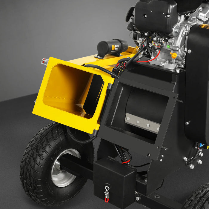 MechMaxx P4206 6-Inch Drum Wood Chipper – ZONSEN 459cc 15HP Gas Engine with Electric Start