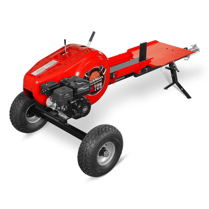 MechMaxx KT34 34-Ton Kinetic Log Splitter – 7 HP Ducar Gas Engine, 28" Log Capacity, 3-Second Cycle Time