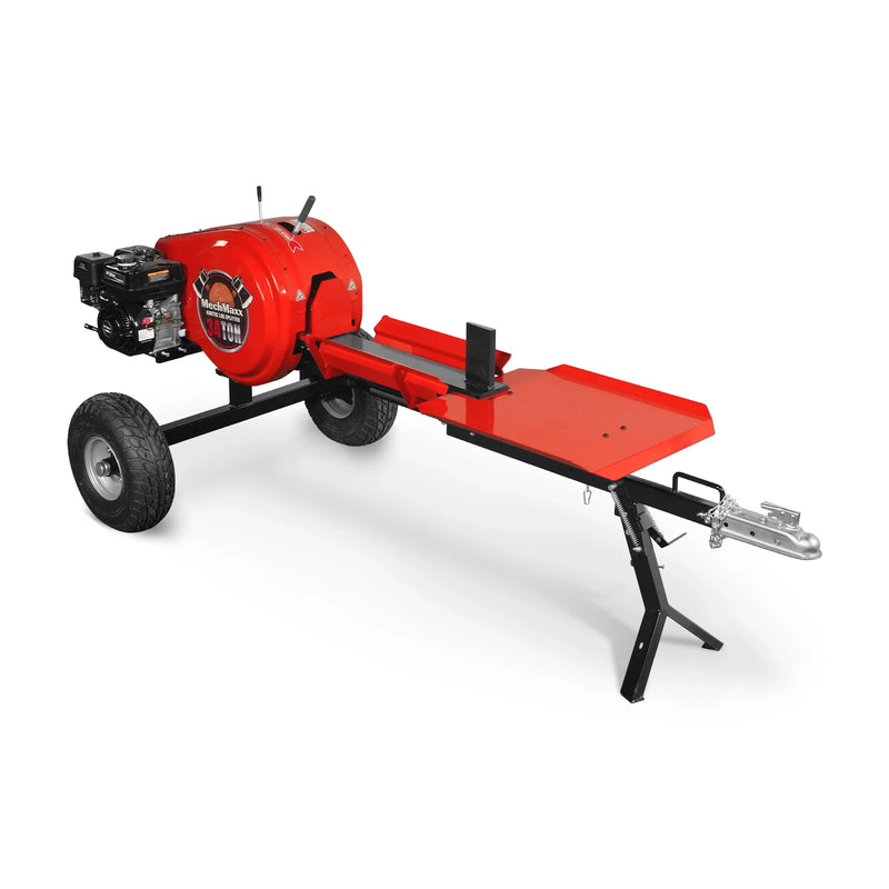 MechMaxx KT34 34-Ton Kinetic Log Splitter – 7 HP Ducar Gas Engine, 28" Log Capacity, 3-Second Cycle Time