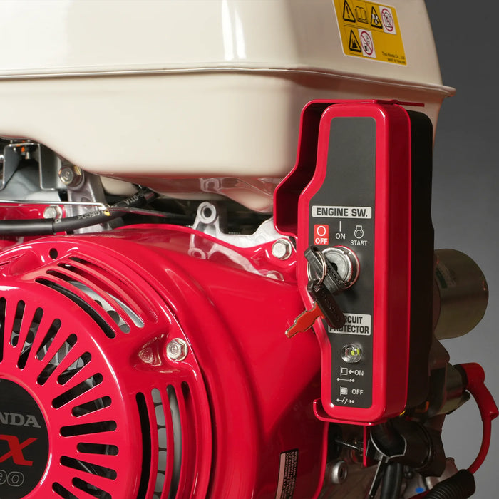 MechMaxx B150 6-Inch Drum Wood Chipper – Honda GX390 Gas Engine with Electric Start & Taillight