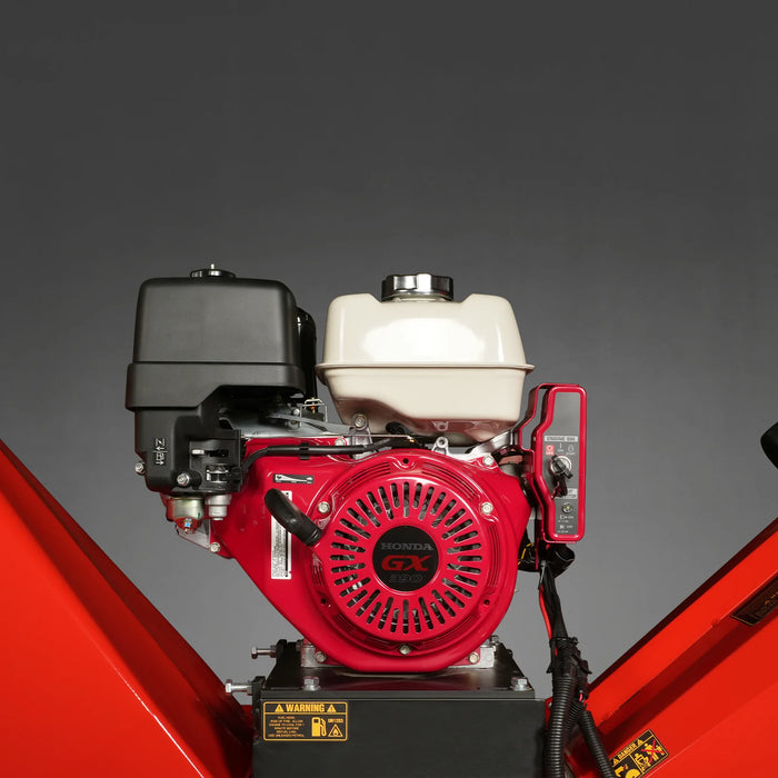 MechMaxx B150 6-Inch Drum Wood Chipper – Honda GX390 Gas Engine with Electric Start & Taillight