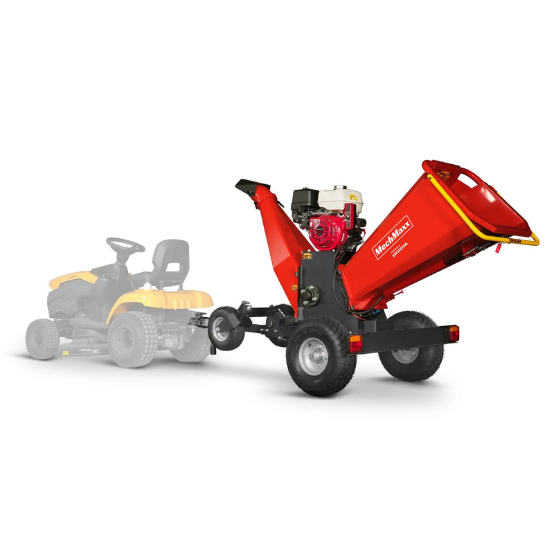 MechMaxx B150 6-Inch Drum Wood Chipper – HONDA GX390 Gas Engine with Electric Start & Taillight