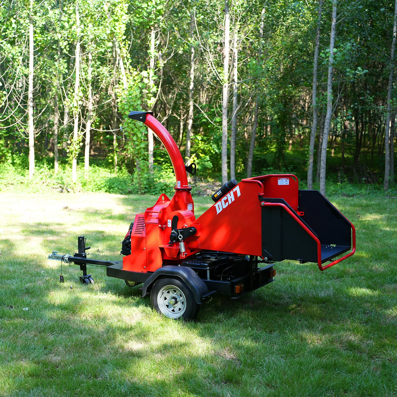 MechMaxx DCH7 7-Inch Disc Wood Chipper – HONDA GX690 688cc Gas Engine with Hydraulic Feeding & Electric Start
