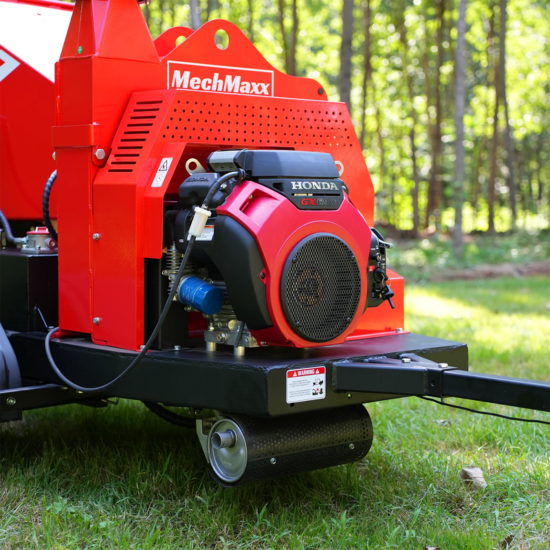 MechMaxx DCH7 7-Inch Disc Wood Chipper – HONDA GX690 688cc Gas Engine with Hydraulic Feeding & Electric Start