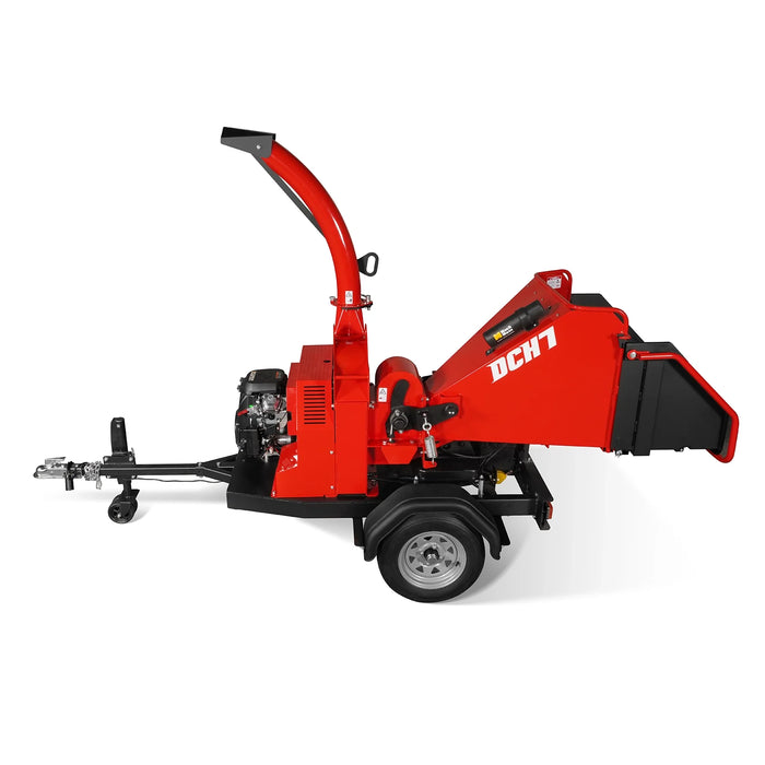 MechMaxx DCH7 7-Inch Disc Wood Chipper – ZONSEN 750cc 25HP Twin-Cylinder Petrol Engine with Hydraulic Feeding & Electric Start