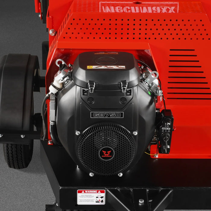 MechMaxx DCH7 7-Inch Disc Wood Chipper – ZONSEN 750cc 25HP Twin-Cylinder Petrol Engine with Hydraulic Feeding & Electric Start