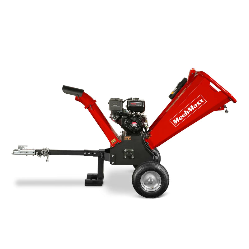 MechMaxx GS1500 5-Inch Drum Wood Chipper – DUCAR 420cc Gasoline Engine with Electric Start