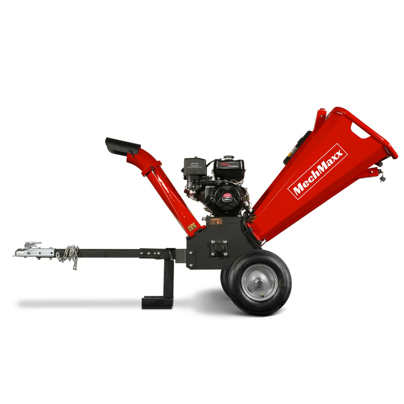 MechMaxx GS1500 5-Inch Drum Wood Chipper – DUCAR 420cc Gasoline Engine with Electric Start