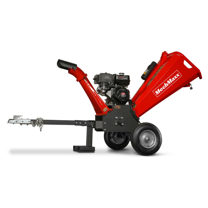 MechMaxx GS1500 5-Inch Drum Wood Chipper – DUCAR 420cc Gasoline Engine with Electric Start