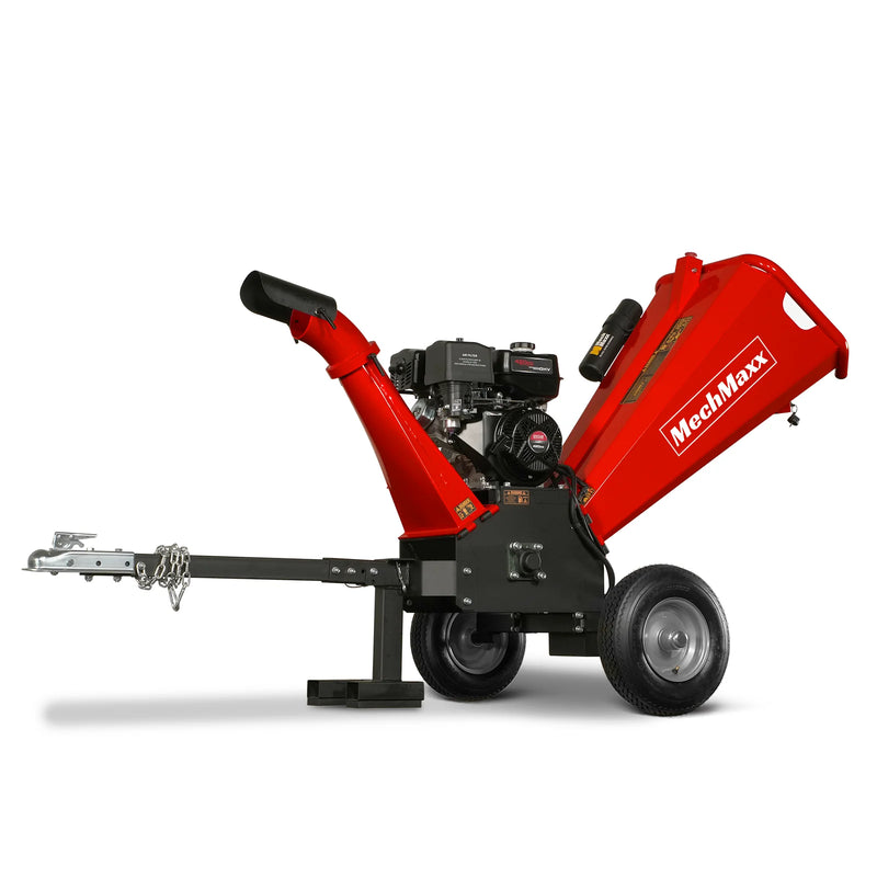 MechMaxx GS1500 5-Inch Drum Wood Chipper – DUCAR 420cc Gasoline Engine with Electric Start
