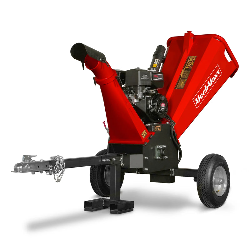 MechMaxx GS1500 5-Inch Drum Wood Chipper – DUCAR 420cc Gasoline Engine with Electric Start
