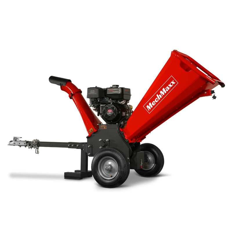 MechMaxx GS1500 5-Inch Drum Wood Chipper – DUCAR 420cc Gasoline Engine with Electric Start