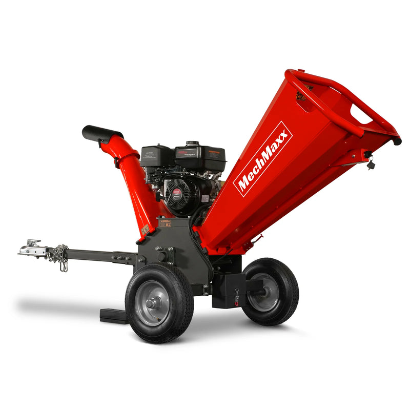 MechMaxx GS1500 5-Inch Drum Wood Chipper – DUCAR 420cc Gasoline Engine with Electric Start