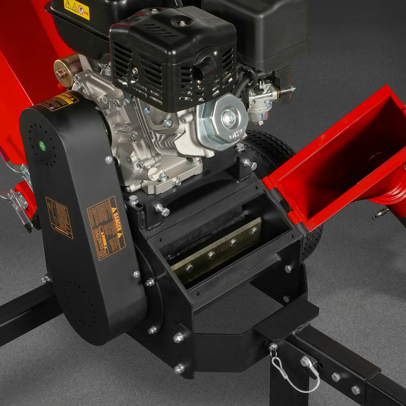 MechMaxx GS1500 5-Inch Drum Wood Chipper – DUCAR 420cc Gasoline Engine with Electric Start