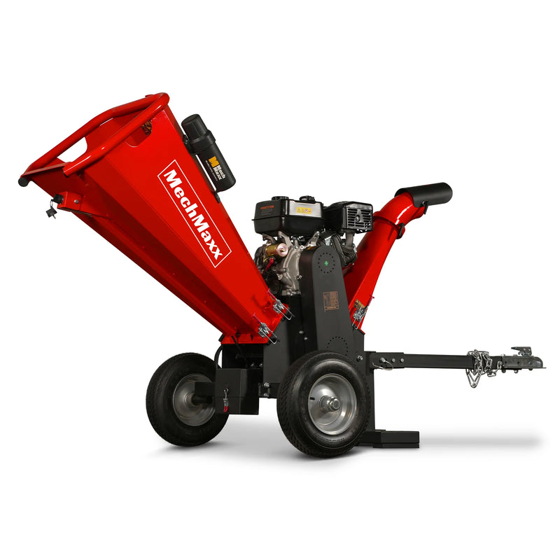 MechMaxx GS1500 5-Inch Drum Wood Chipper – DUCAR 420cc Gasoline Engine with Electric Start