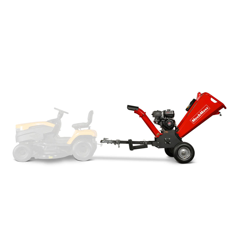 MechMaxx GS1500 5-Inch Drum Wood Chipper – DUCAR 420cc Gasoline Engine with Electric Start