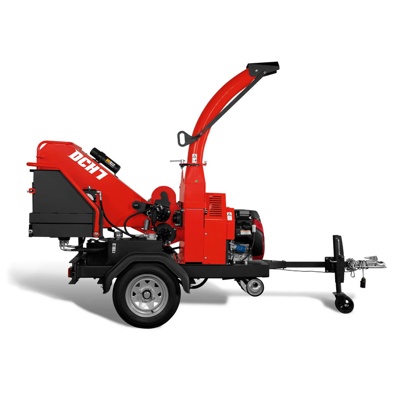 MechMaxx DCH7 7-Inch Disc Wood Chipper – HONDA GX690 688cc Gas Engine with Hydraulic Feeding & Electric Start