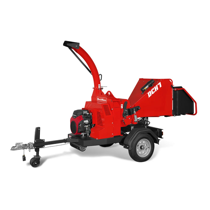 MechMaxx DCH7 7-Inch Disc Wood Chipper – HONDA GX690 688cc Gas Engine with Hydraulic Feeding & Electric Start