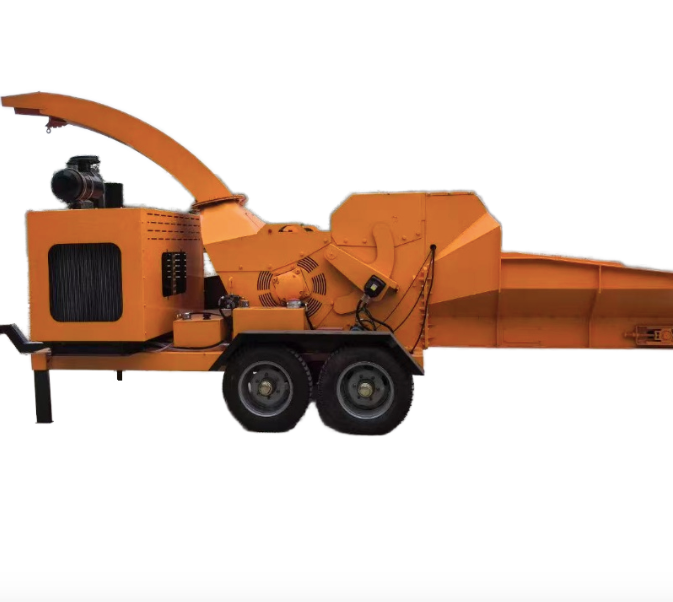 New 420cc Diesel Wood Chipper Machine 5ton Branch Shredder for Forestry Home Farm Diesel Log Splitter Engine Motor Included