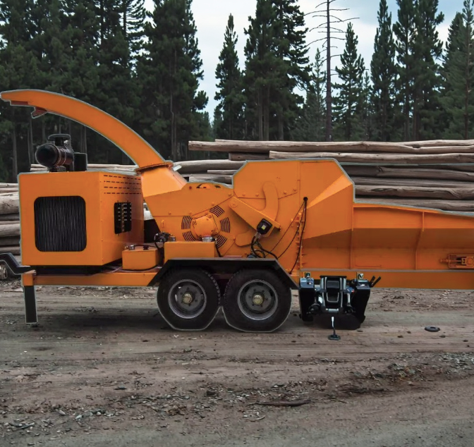 New 420cc Diesel Wood Chipper Machine 5ton Branch Shredder for Forestry Home Farm Diesel Log Splitter Engine Motor Included