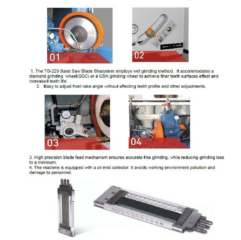 Castaly Straight Band/Jig Saw Blade Grinder TG-225B