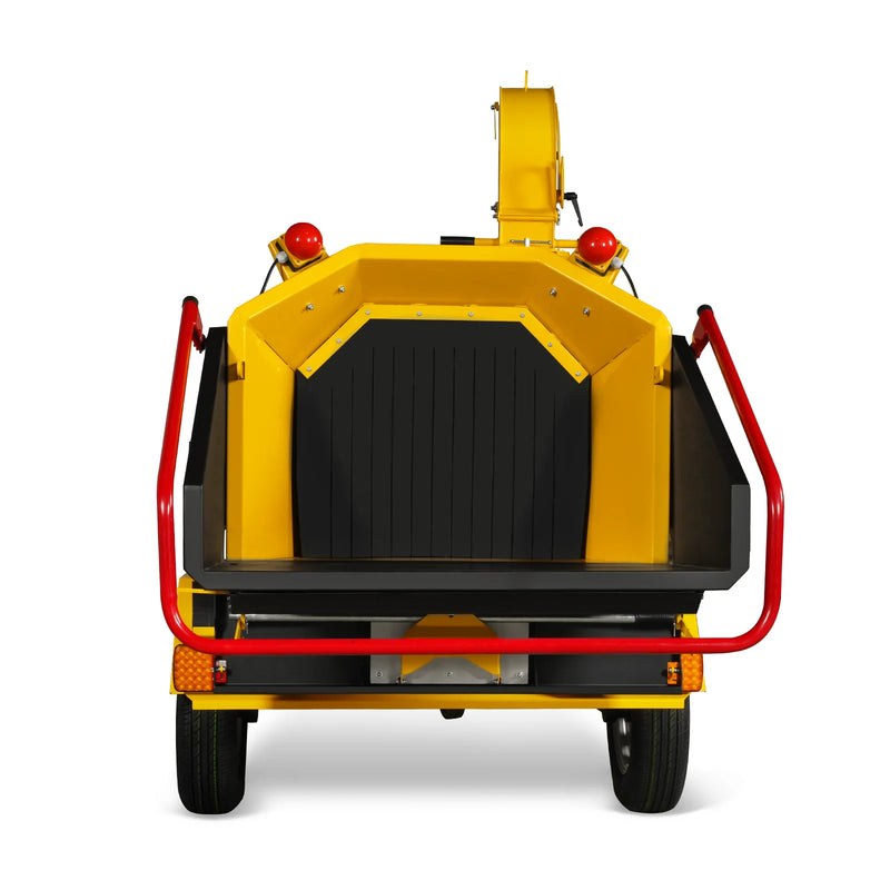 MechMaxx CROBA TX1000 8-Inch Drum Wood Chipper – ZONSEN 1000cc 35HP Gas Engine with Electric Start & Intelligent Hydraulic Feeding System