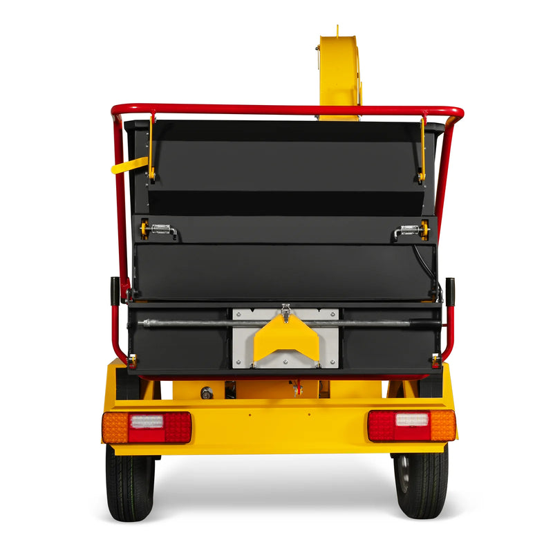 MechMaxx CROBA TX1000 8-Inch Drum Wood Chipper – ZONSEN 1000cc 35HP Gas Engine with Electric Start & Intelligent Hydraulic Feeding System