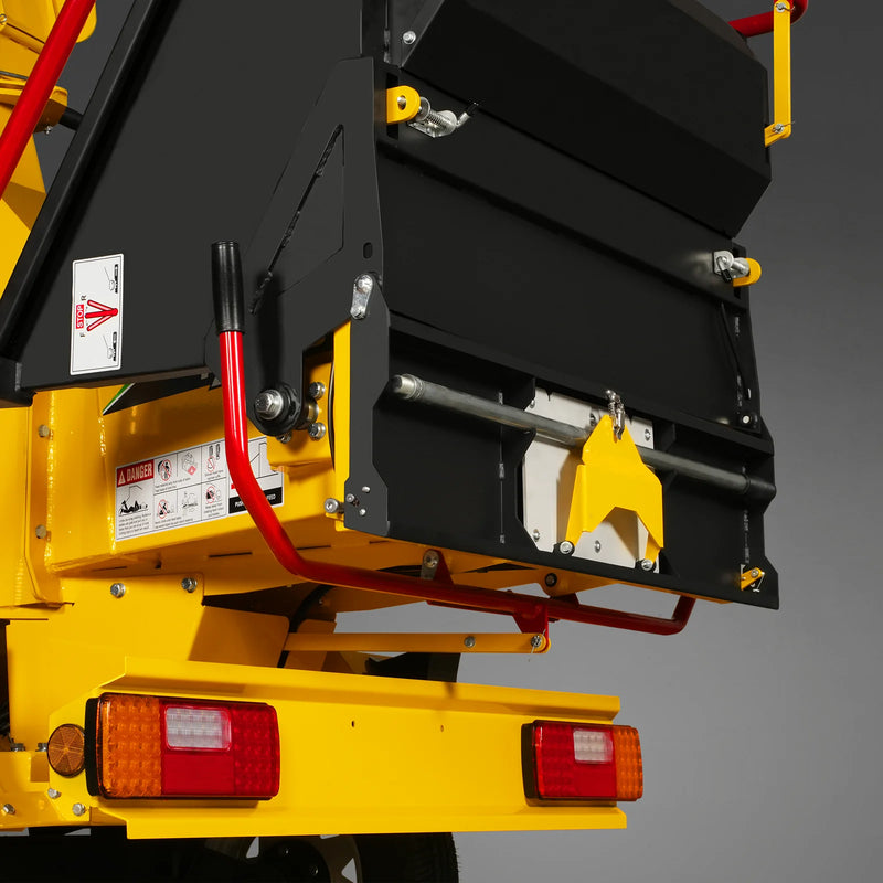 MechMaxx CROBA TX1000 8-Inch Drum Wood Chipper – ZONSEN 1000cc 35HP Gas Engine with Electric Start & Intelligent Hydraulic Feeding System