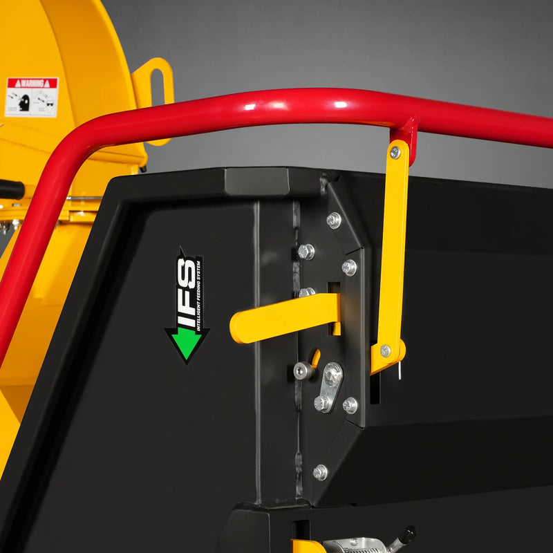 MechMaxx CROBA TX1000 8-Inch Drum Wood Chipper – ZONSEN 1000cc 35HP Gas Engine with Electric Start & Intelligent Hydraulic Feeding System