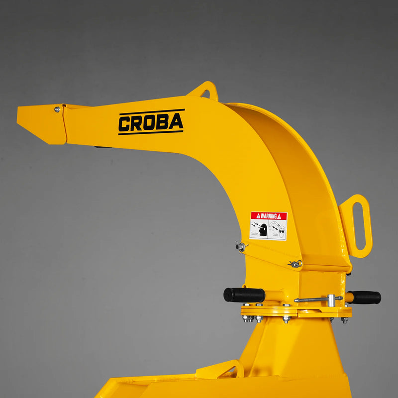 MechMaxx CROBA TX1000 8-Inch Drum Wood Chipper – ZONSEN 1000cc 35HP Gas Engine with Electric Start & Intelligent Hydraulic Feeding System