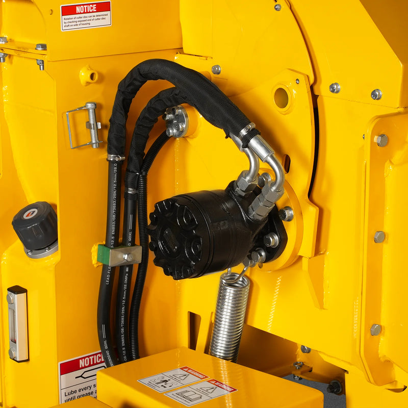 MechMaxx CROBA TX1000 8-Inch Drum Wood Chipper – ZONSEN 1000cc 35HP Gas Engine with Electric Start & Intelligent Hydraulic Feeding System