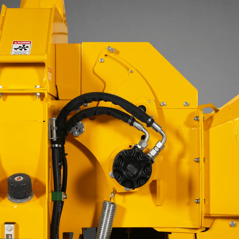 MechMaxx CROBA TX1000 8-Inch Drum Wood Chipper – ZONSEN 1000cc 35HP Gas Engine with Electric Start & Intelligent Hydraulic Feeding System