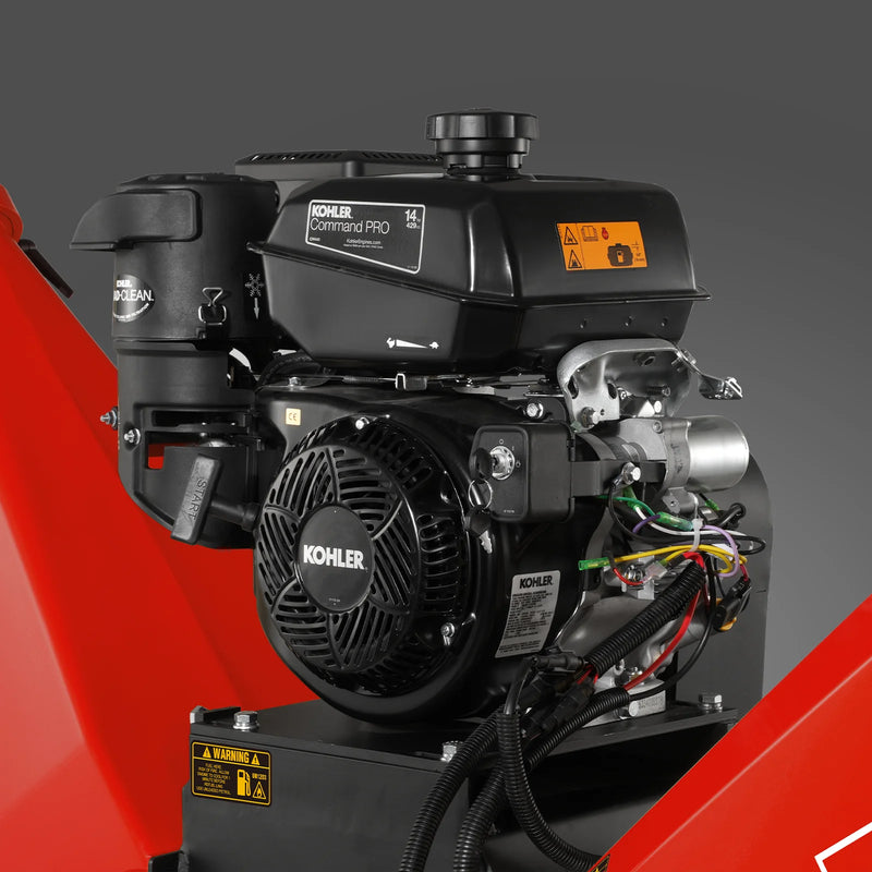 MechMaxx B150 6-Inch Drum Wood Chipper – KOHLER 429cc 14HP Gas Engine with Electric Start & Taillight