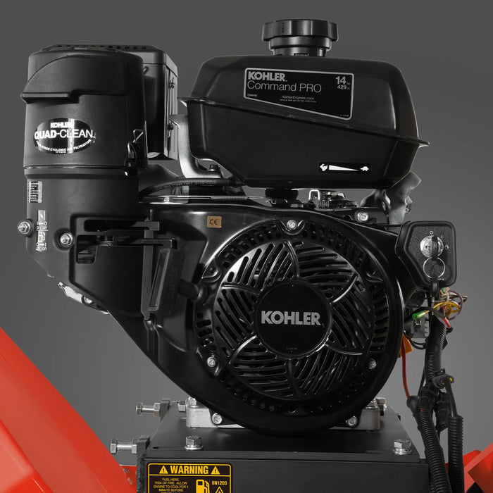 MechMaxx B150 6-Inch Drum Wood Chipper – KOHLER 429cc 14HP Gas Engine with Electric Start & Taillight