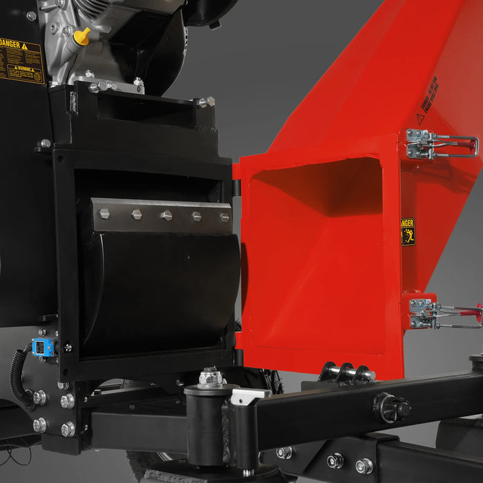 MechMaxx B150 6-Inch Drum Wood Chipper – KOHLER 429cc 14HP Gas Engine with Electric Start & Taillight