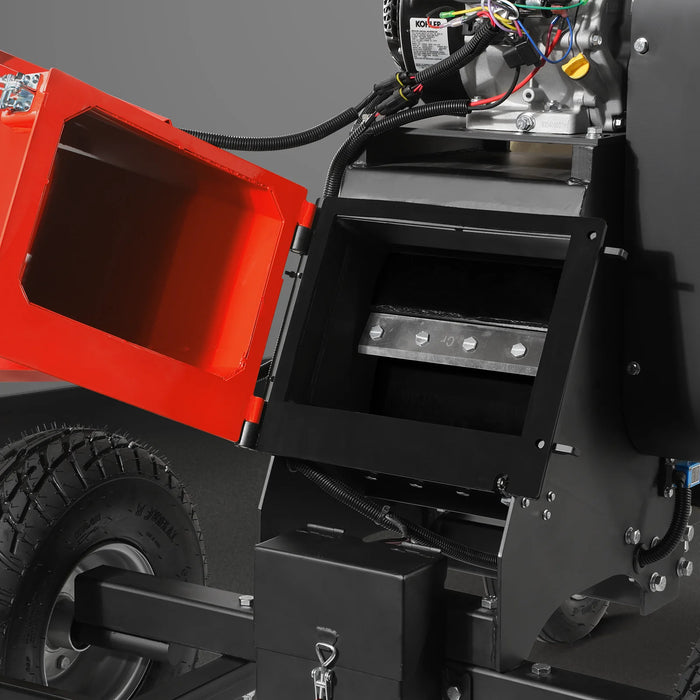 MechMaxx B150 6-Inch Drum Wood Chipper – KOHLER 429cc 14HP Gas Engine with Electric Start & Taillight