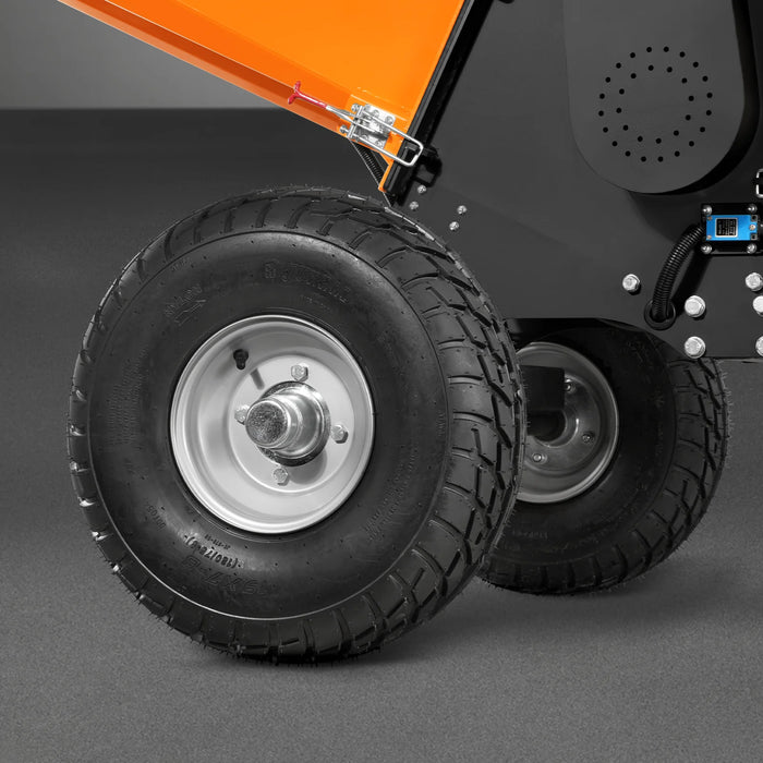 MechMaxx P4206 6-Inch Drum Wood Chipper – ZONSEN 459cc 15HP Gas Engine with Electric Start