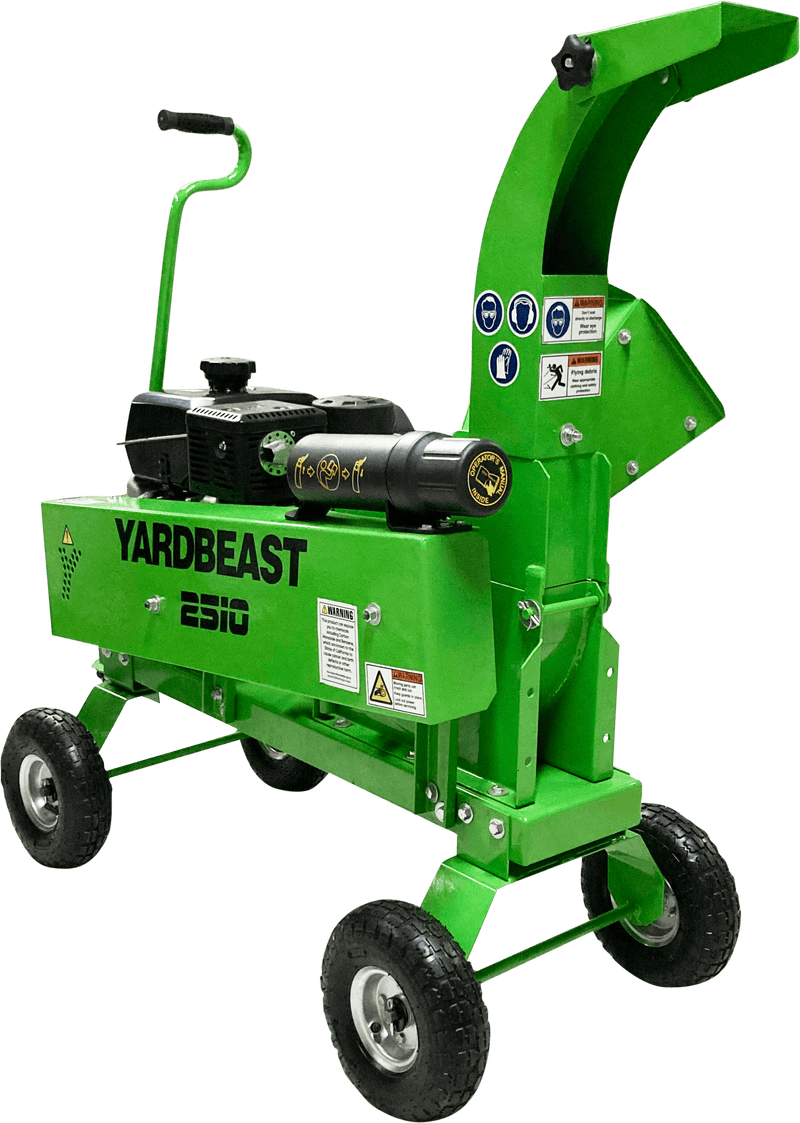 Yardbeast 2510 2.5-Inch Wood Chipper – Kohler CH395 277cc 9.5HP Gas Engine with Gravity Feed & Leaf Shredder Hopper