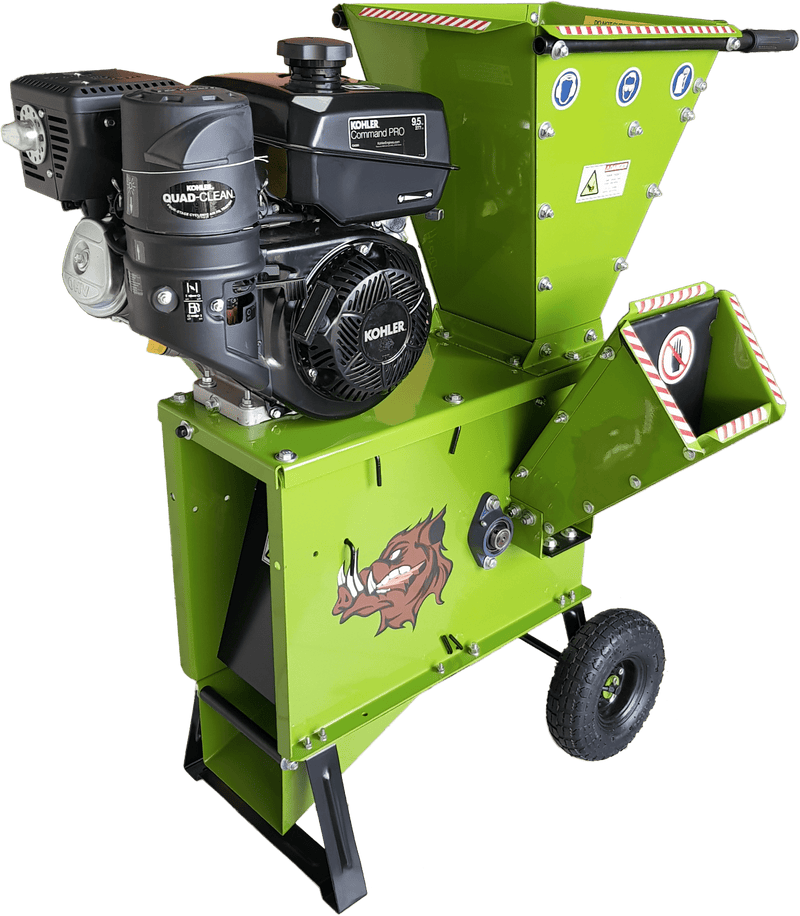 Yardbeast 2050 3-Inch Wood Chipper Shredder – Kohler CH395 277cc 9.5HP Gas Engine with Dual Hopper Chipping & Shredding