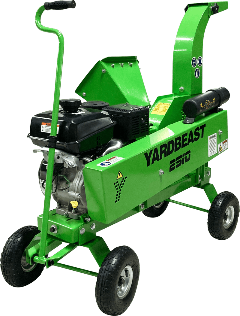 Yardbeast 2510 2.5-Inch Wood Chipper – Kohler CH395 277cc 9.5HP Gas Engine with Gravity Feed & Leaf Shredder Hopper
