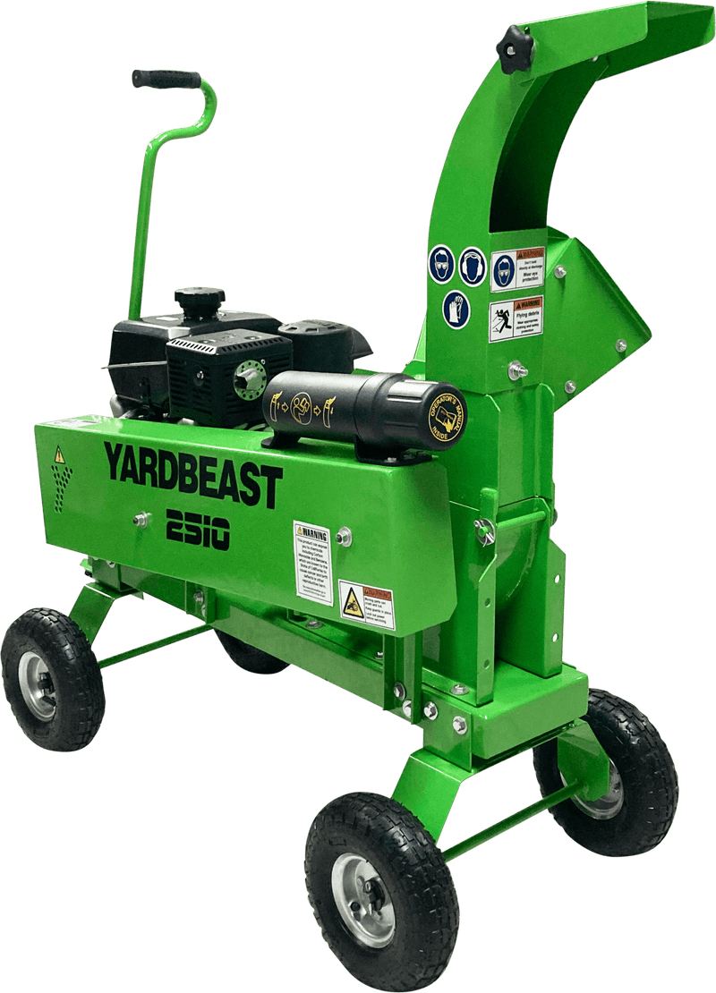 Yardbeast 2510 2.5-Inch Wood Chipper – Kohler CH395 277cc 9.5HP Gas Engine with Gravity Feed & Leaf Shredder Hopper